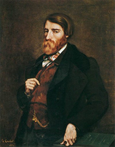 アルフレッドBruyasの肖像 作： Gustave Courbet